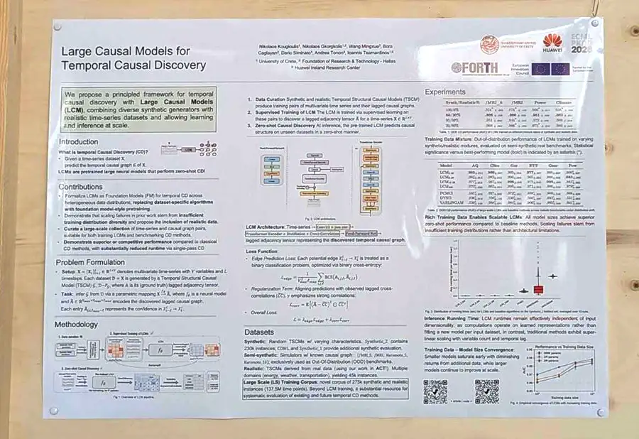 Nikos Gkorgkolis Presents Research on Large Causal Models at ECML PKDD 2026
