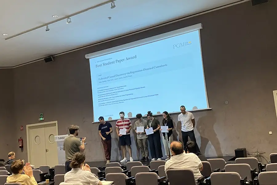 Konstantina Biza - Honorable mention in the Student Best Paper Award – 13th International Conference on Probabilistic Graphical Models (PGM) 2026